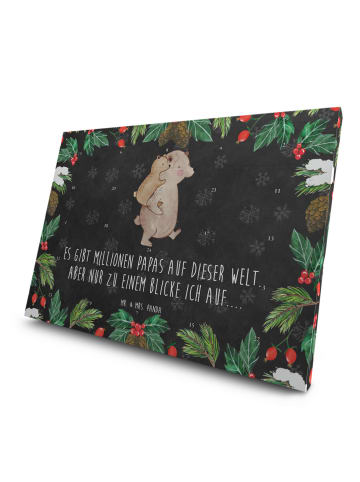 Mr. & Mrs. Panda Adventskalender Papa Bär mit Spruch in Kreidetafel