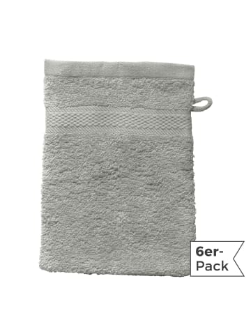 REDBEST Frottier Waschhandschuh 6er-Pack Chicago in grau