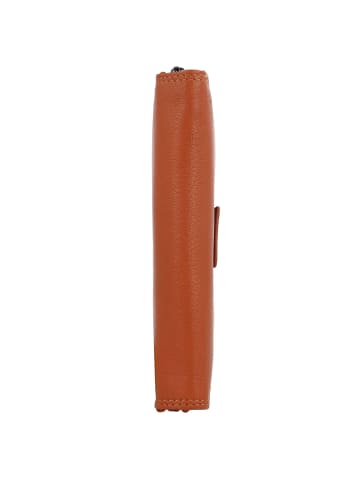 mano Donna Giulia Geldbörse Leder 10,5 cm cognac