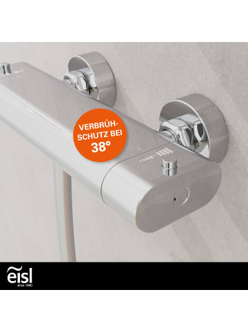 Eisl CARNEO Thermostat Duscharmatur, Chrom