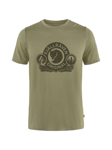 FJÄLLRÄVEN T-Shirt Abisko Wool Classic SS in Oliv