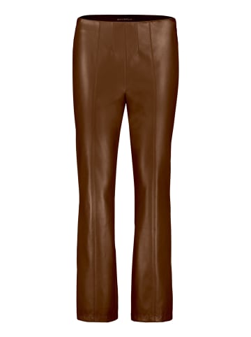 Betty Barclay Kunstleder-Leggings Slim Fit in Dark Coffee