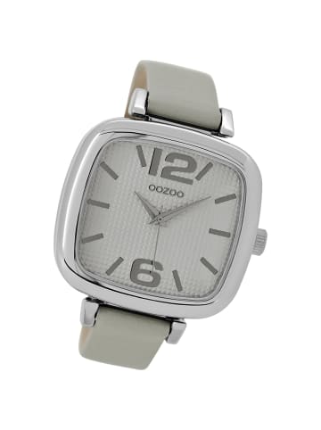 Oozoo Analog-Armbanduhr Oozoo Timepieces grau extra groß (ca. 42x42mm)