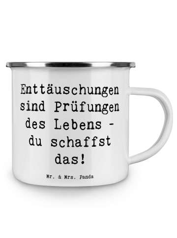 Mr. & Mrs. Panda Trinkbecher Spruch Mit Enttäuschungen umgehen m... in Weiß