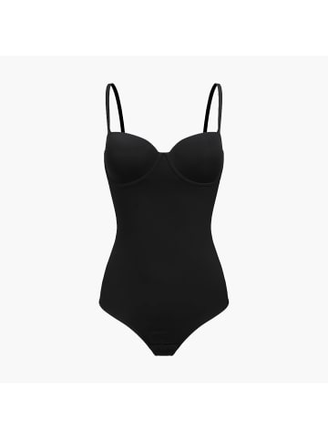CFAB Push-Up-Bodysuit mit String in Schwarz