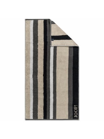 Cawö Handtuch Vibe Streifen 1698 37 in Stein-Grau