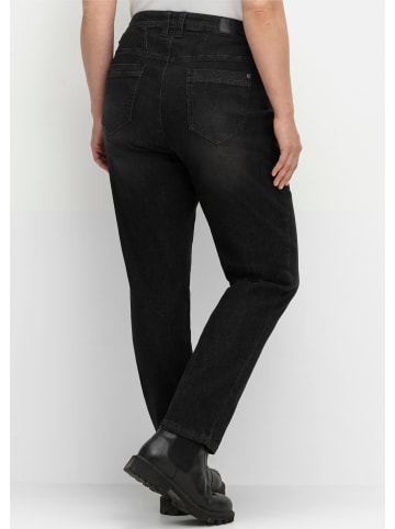 sheego 5-Pocket-Jeans in black denim
