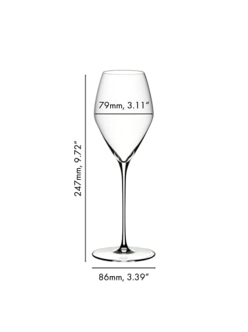 RIEDEL Glas 2er Set Rosé Weingläser Veloce 347 ml in transparent
