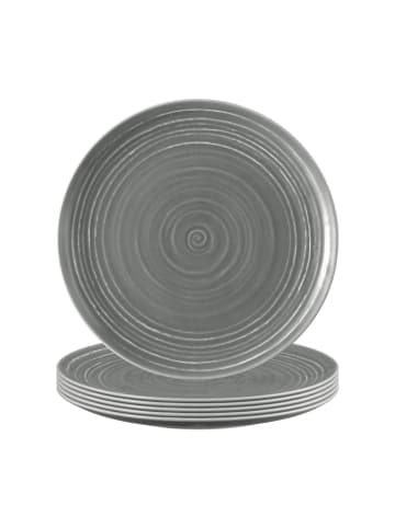 Seltmann Weiden 6er Set Frühstücksteller Terra in ø 22,5 cm in Perlgrau