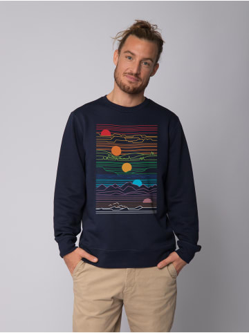 wat? Apparel Sweatshirt Sun And Moon in Dunkelblau