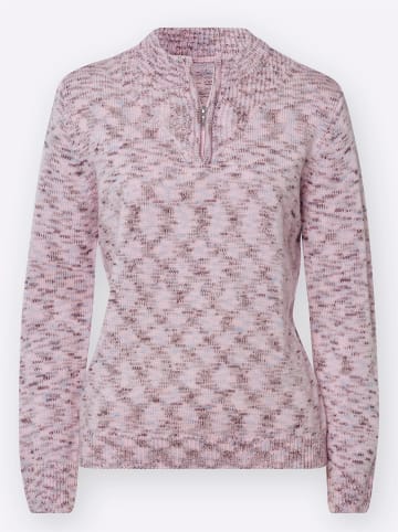 Sieh an! Pullover in hellrosé-meliert