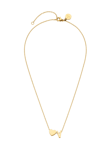 PURELEI Kette Letter Heart V Gold