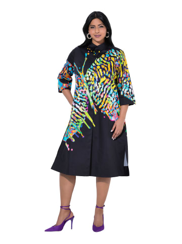 Ulla Popken Midikleid in schwarz