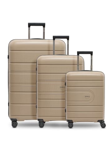 Redolz Essentials 11 3-SET 4 Rollen Kofferset 3-teilig in beige