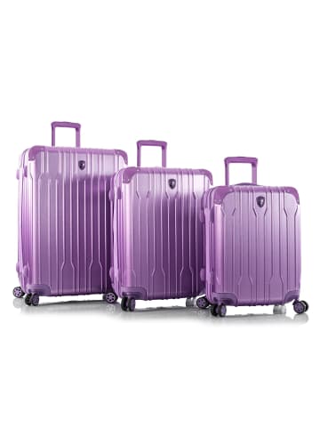 Heys Xtrak 4 Rollen Kofferset 3-teilig mit Dehnfalte lavender