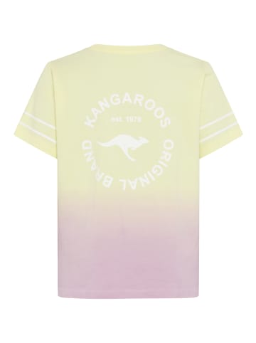 Kangaroos T-Shirt in gelb/lila