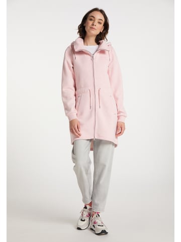 myMo Sweatjacke in Pfirsichpink Melange