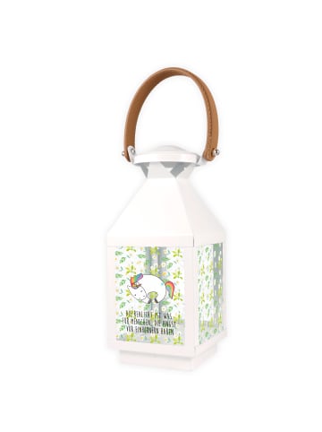 Mr. & Mrs. Panda Laterne Einhorn Nacht mit Spruch in Transparent