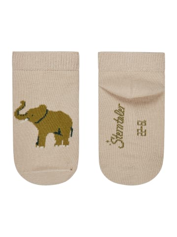 Sterntaler Sneaker Socken 3er-Pack Elefant in beige