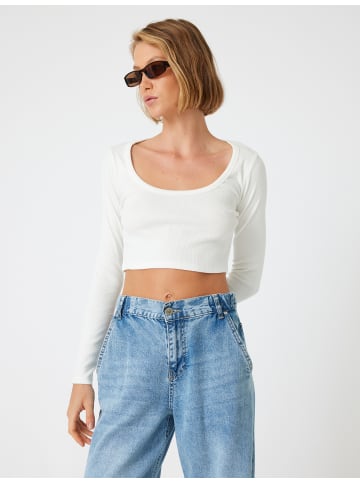 KOTON T-shirt in Weiß