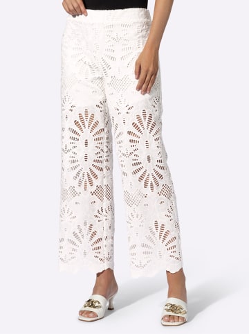 Heine Spitzen-Hose in ecru