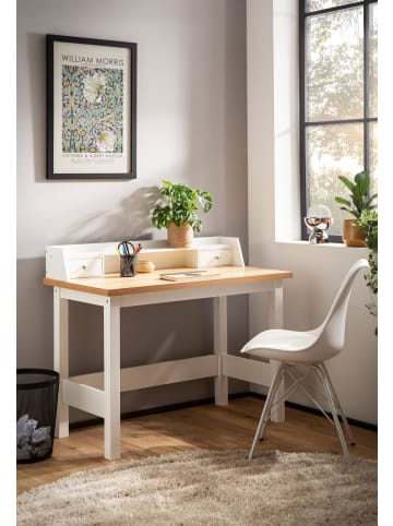 FineBuy Schreibtisch in Weiß / MDF / 106x53x90