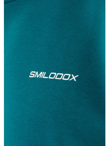 SMILODOX Unisex Oversize Sweatshirt Tane in Petrol