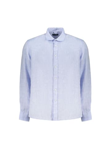 North Sails Blau Herren Hemd aus Leinen
