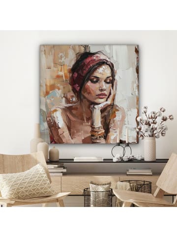 MuchoWow Leinwand bilder Träumendes Porträt (BxH)