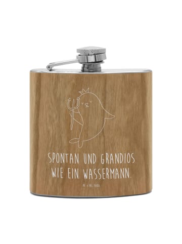 Mr. & Mrs. Panda Flachmann Aus Edelstahl Sternzeichen Wassermann... in Braun