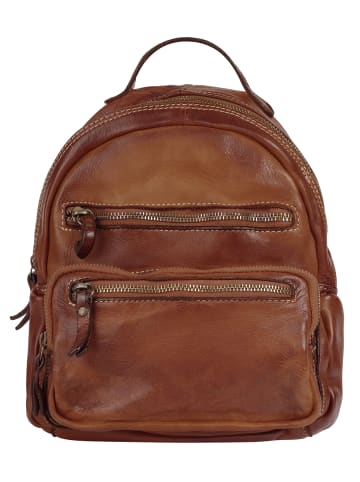 Cluty Rucksack echt Leder in cognac