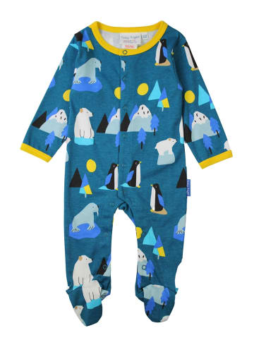 Toby Tiger Schlafanzug mit Arktis Print in blau