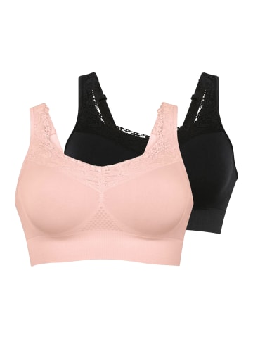 Anita Bustier Lotta Lace Prothesen BH in Schwarz / creme