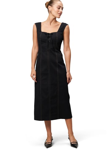 Zero  Maxikleid mit Schnürung in Black Beauty