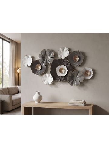 Beliani Wandobjekt POTASSIUM in Grau/Gold/Beige - (W) 90 x (H) 49 x (L) 6 cm Horizontal