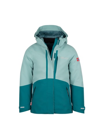 Trollkids 3 in 1 Jacke Skanden in glacier green