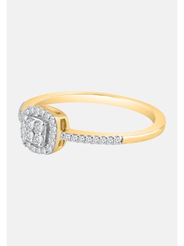 Diamant Exquis Ring aus 375 Gelbgold mit Diamant