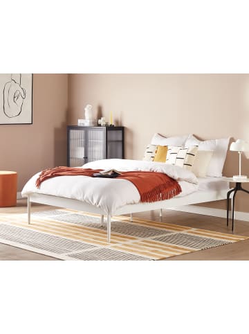 Beliani Doppelbett VAURS in Weiß - (W) 147 x (H) 38 x (L) 206 cm