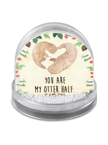 Mr. & Mrs. Panda wasserkugel Otter Herz mit Spruch in Naturpapier
