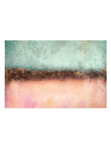 WALLART Leinwandbild - Pastell Sommer mit Gold in Orange