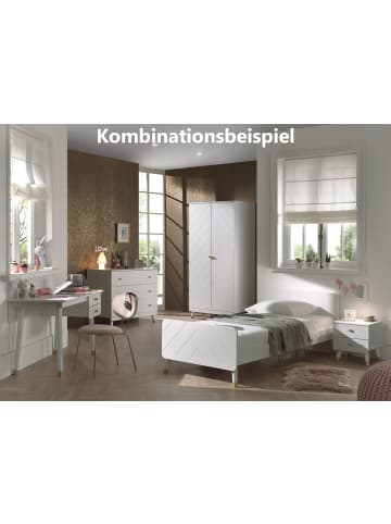 58 aufm Kessel NACHTKOMMODE Kamillah 43x40x45 MDF Satin Weiß