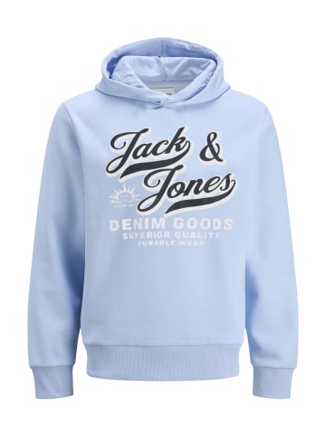 JACK & JONES Junior Hoodie 'JJELOGO' in hellblau