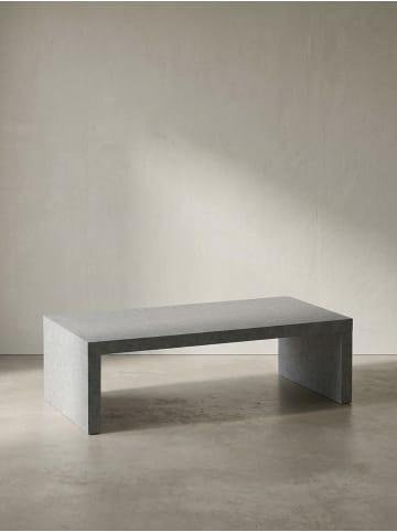 KADIMA DESIGN Couchtisch 110x55x35 cm Sofatisch in Beton-Optik Zeitlos, Design in Grau
