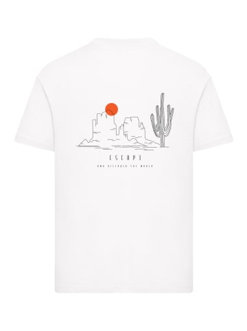 F4NT4STIC T-Shirt Escape Discover the World Savannah in weiß