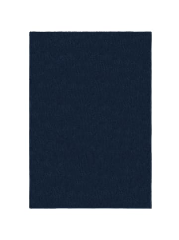 KADIMA DESIGN Samtweicher Teppich aus 100% recyceltem Material in Blau