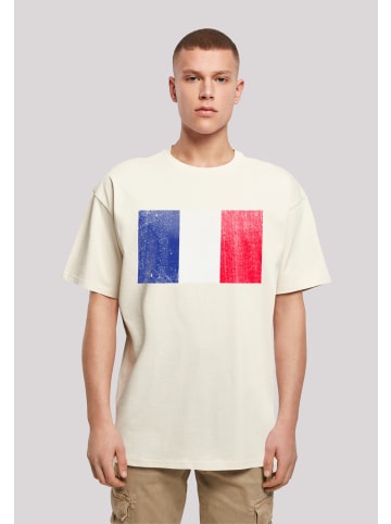 F4NT4STIC T-Shirt France Frankreich Flagge distressed in sand