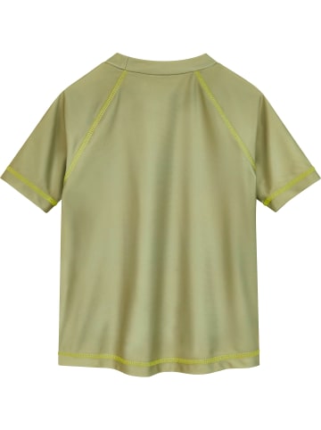 Playshoes UV-Schutz Bade-Shirt 1/2-Arm Wave in oliv