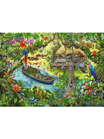 Ravensburger Puzzle 368 Teile EXIT Puzzle Kids Die Dschungelexpedition Ab 9 Jahre in bunt