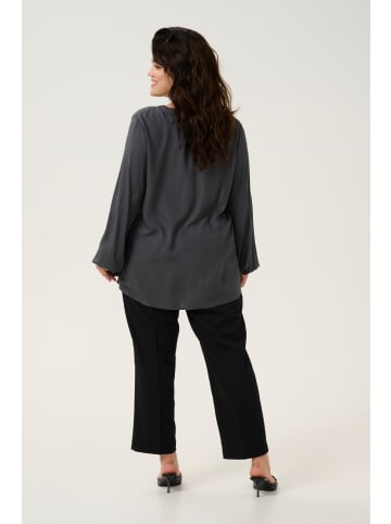 KAFFE curve Bluse langarm KCcalinde Regular fit in Black Oyster