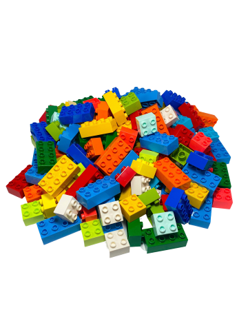 LEGO DUPLO® 2x2, 2x4 Bausteine 3437 3011 50x Teile - ab 18 Monaten in multicolored